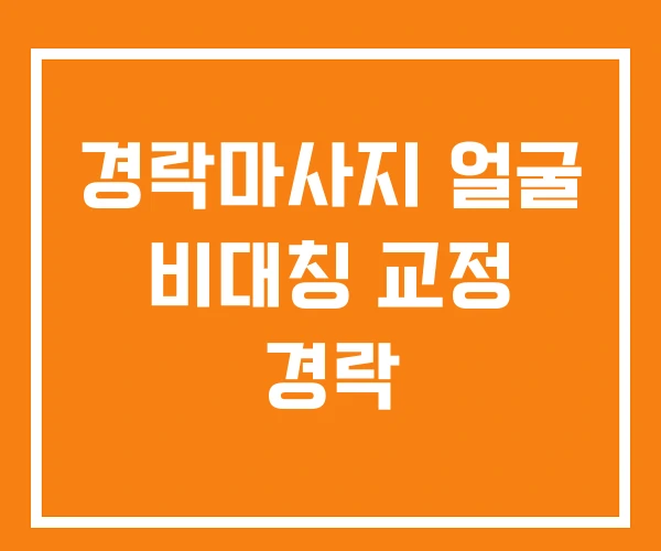 경락마사지 얼굴 비대칭 교정 경락 경락마사지 얼굴 비대칭 교정 경락