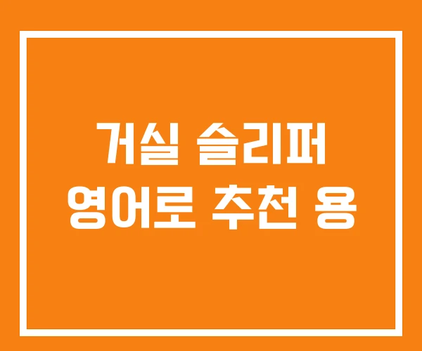 거실 슬리퍼 영어로 추천 용 거실 슬리퍼 영어로 추천 용