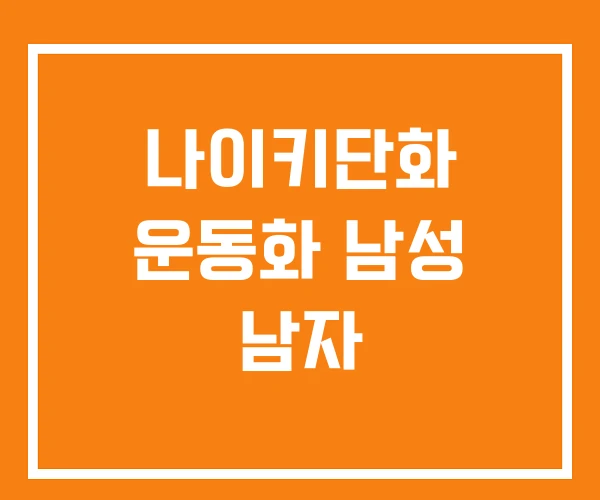 나이키단화 운동화 남성 남자