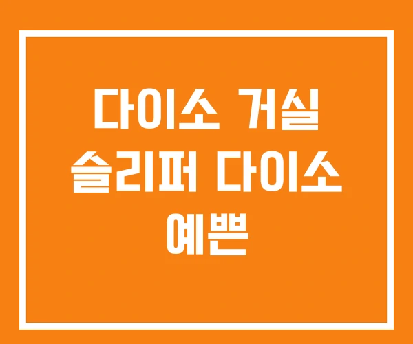 다이소 거실 슬리퍼 다이소 예쁜