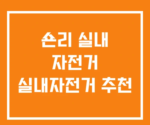 숀리 실내 자전거 실내자전거 추천