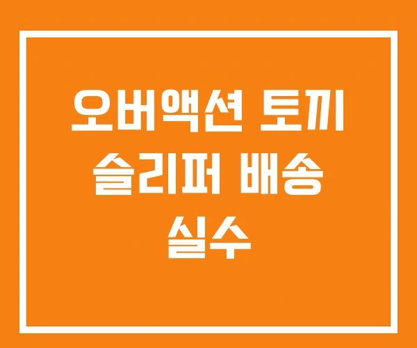 오버액션 토끼 슬리퍼 배송 실수 오버액션 토끼 슬리퍼 배송 실수