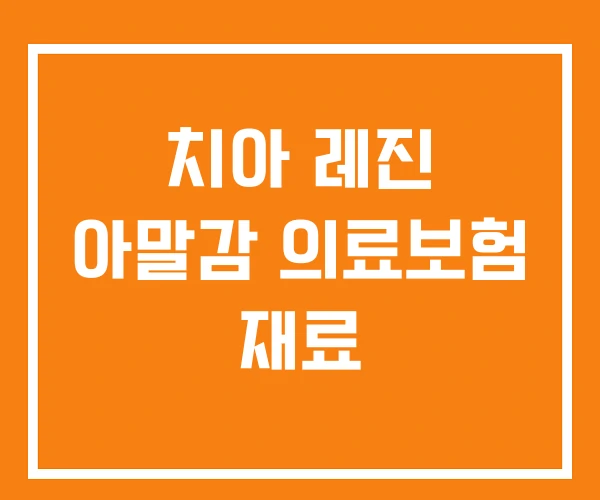 치아 레진 아말감 의료보험 재료 치아 레진 아말감 의료보험 재료