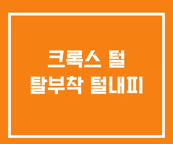 크록스 털 탈부착 털내피