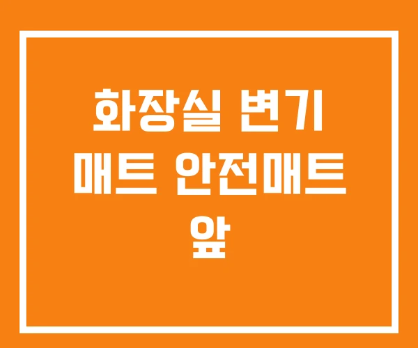 화장실 변기 매트 안전매트 앞 화장실 변기 매트 안전매트 앞