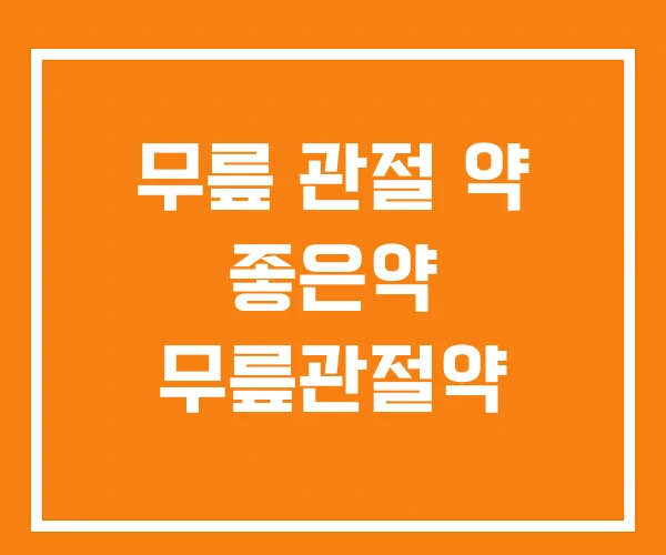 무릎 관절 약 좋은약 무릎관절약 무릎 관절 약 좋은약 무릎관절약