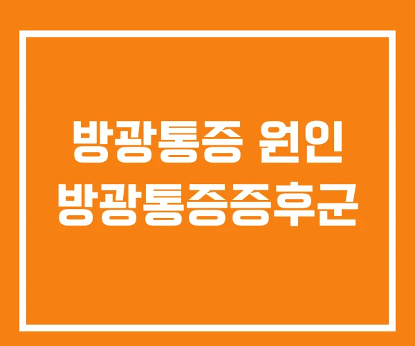 방광통증 원인 방광통증증후군