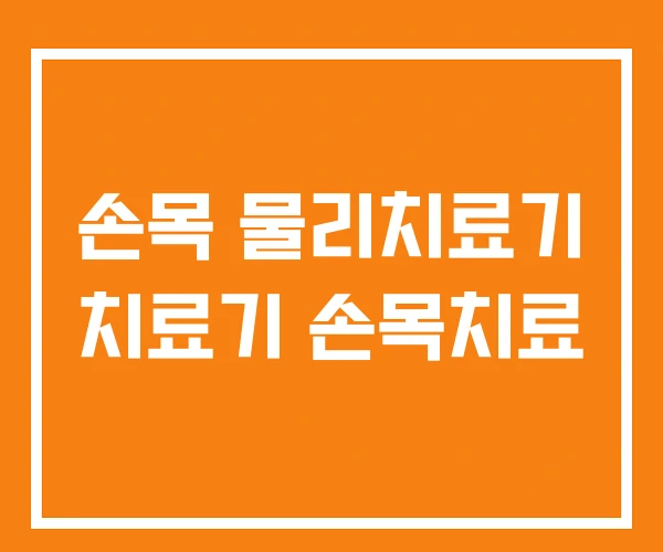 손목 물리치료기 치료기 손목치료 손목 물리치료기 치료기 손목치료