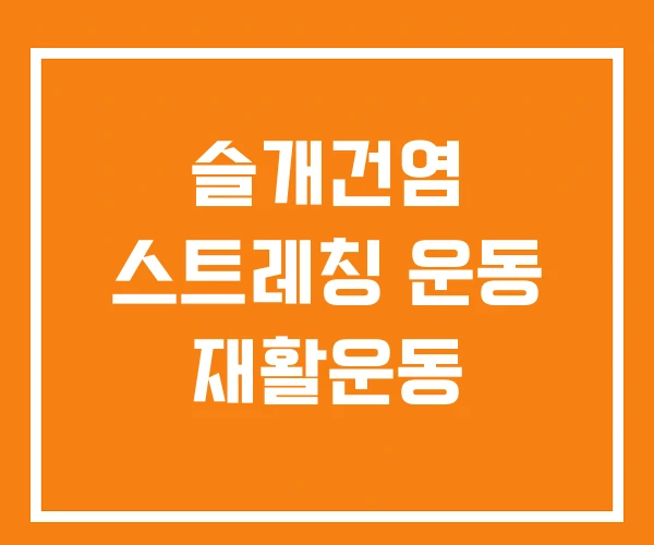 슬개건염 스트레칭 운동 재활운동 슬개건염 스트레칭 운동 재활운동