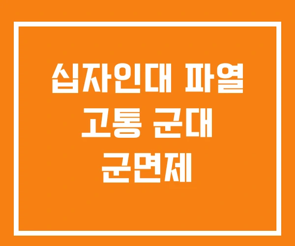 십자인대 파열 고통 군대 군면제 십자인대 파열 고통 군대 군면제