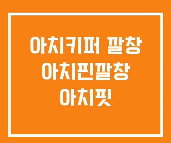 아치키퍼 깔창 아치핀깔창 아치핏
