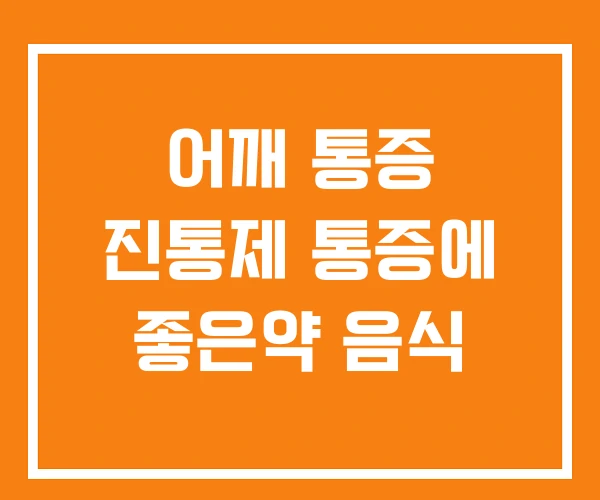어깨 통증 진통제 통증에 좋은약 음식 어깨 통증 진통제 통증에 좋은약 음식