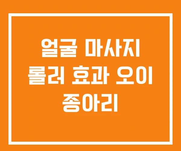 얼굴 마사지 롤러 효과 오이 종아리 얼굴 마사지 롤러 효과 오이 종아리