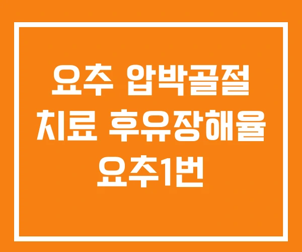 요추 압박골절 치료 후유장해율 요추1번