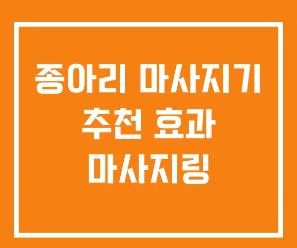 종아리 마사지기 추천 효과 마사지링 종아리 마사지기 추천 효과 마사지링