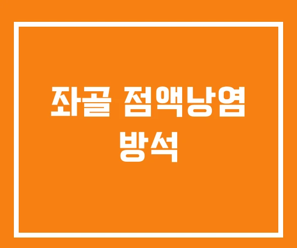 좌골 점액낭염 방석