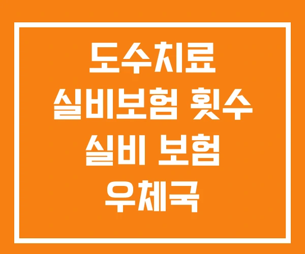 도수치료 실비보험 횟수 실비 보험 우체국