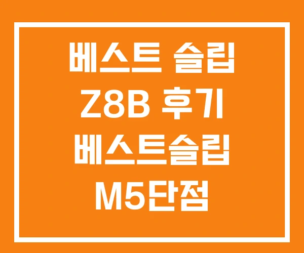 베스트 슬립 Z8B 후기 베스트슬립 M5단점