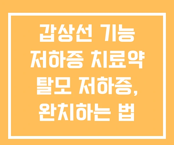 갑상선 기능 저하증 치료약 탈모 저하증, 완치하는 법 갑상선 기능 저하증 치료약 탈모 저하증, 완치하는 법