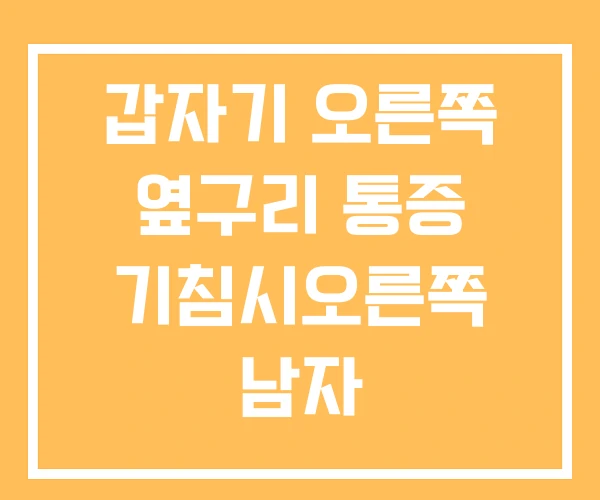 갑자기 오른쪽 옆구리 통증 기침시오른쪽 남자 갑자기 오른쪽 옆구리 통증 기침시오른쪽 남자