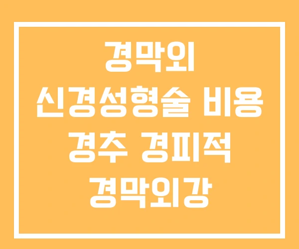 경막외 신경성형술 비용 경추 경피적 경막외강 경막외 신경성형술 비용 경추 경피적 경막외강
