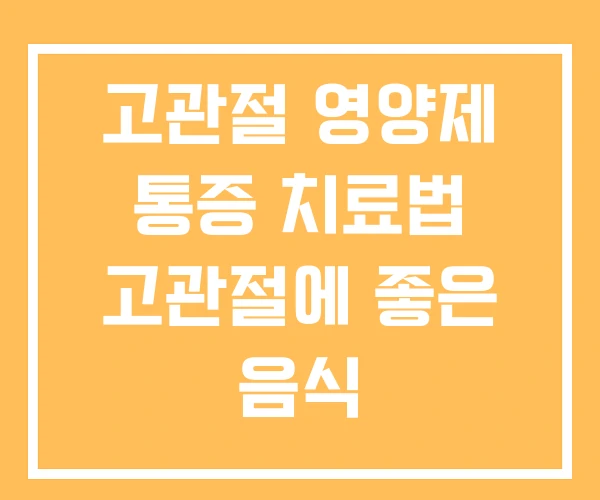 고관절 영양제 통증 치료법 고관절에 좋은 음식 고관절 영양제 통증 치료법 고관절에 좋은 음식