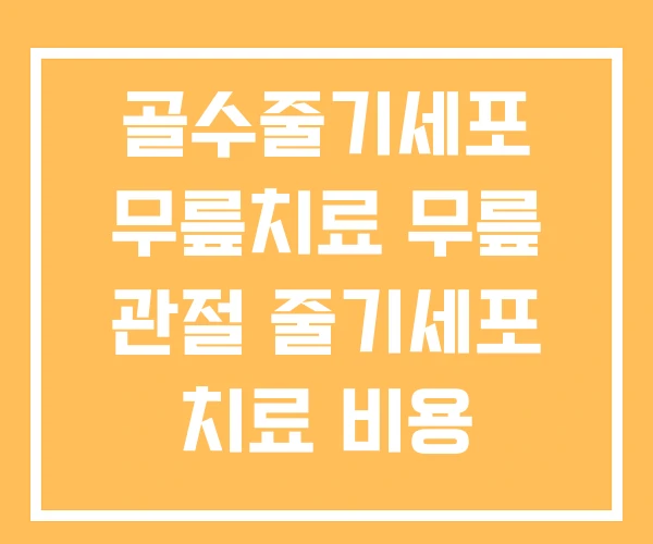 골수줄기세포 무릎치료 무릎 관절 줄기세포 치료 비용 골수줄기세포 무릎치료 무릎 관절 줄기세포 치료 비용