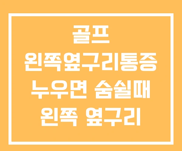 골프 왼쪽옆구리통증 누우면 숨쉴때 왼쪽 옆구리 통증 골프 왼쪽옆구리통증 누우면 숨쉴때 왼쪽 옆구리 통증