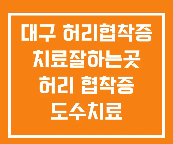 대구 허리협착증 치료잘하는곳 허리 협착증 도수치료 대구 허리협착증 치료잘하는곳 허리 협착증 도수치료