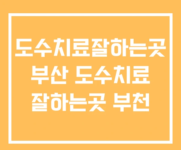 도수치료잘하는곳 부산 도수치료 잘하는곳 부천