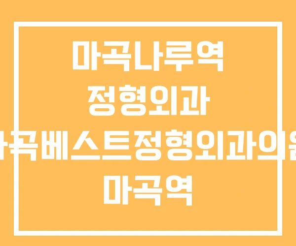 마곡나루역 정형외과 마곡베스트정형외과의원 마곡역