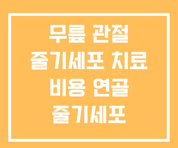 무릎 관절 줄기세포 치료 비용 연골 줄기세포 무릎 관절 줄기세포 치료 비용 연골 줄기세포