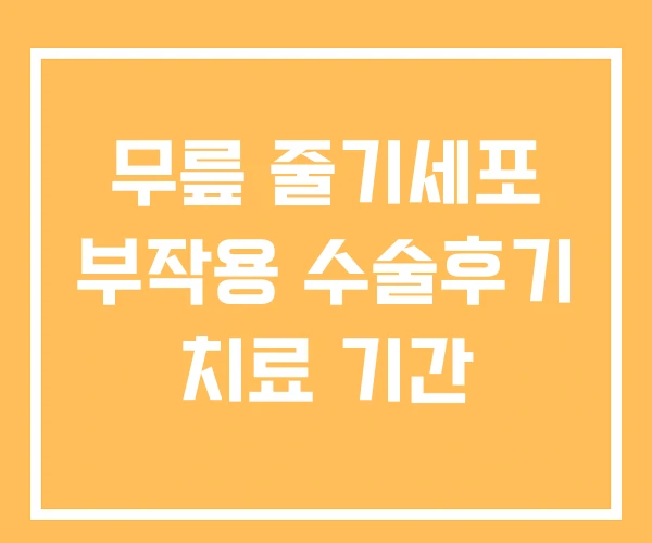 무릎 줄기세포 부작용 수술후기 치료 기간 무릎 줄기세포 부작용 수술후기 치료 기간