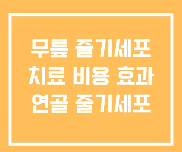 무릎 줄기세포 치료 비용 효과 연골 줄기세포 무릎 줄기세포 치료 비용 효과 연골 줄기세포