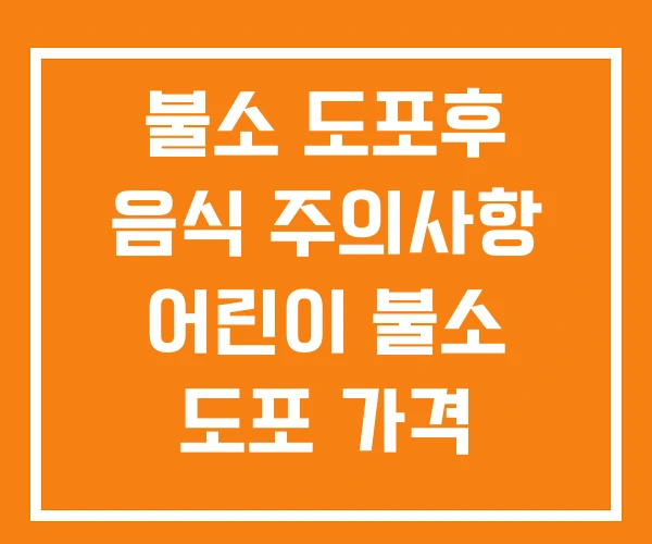 불소 도포후 음식 주의사항 어린이 불소 도포 가격