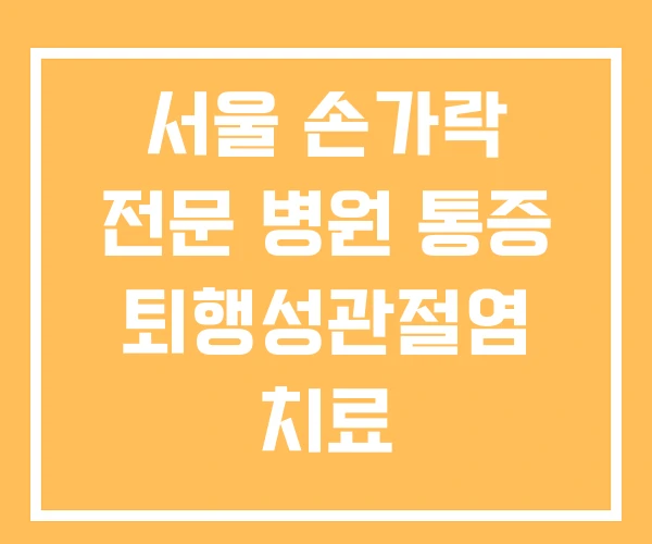 서울 손가락 전문 병원 통증 퇴행성관절염 치료 서울 손가락 전문 병원 통증 퇴행성관절염 치료