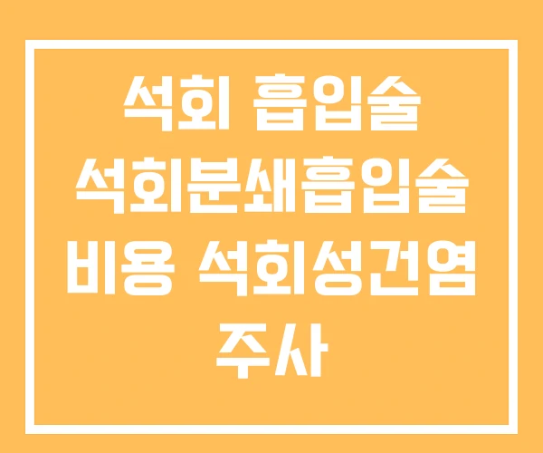 석회 흡입술 석회분쇄흡입술 비용 석회성건염 주사 석회 흡입술 석회분쇄흡입술 비용 석회성건염 주사