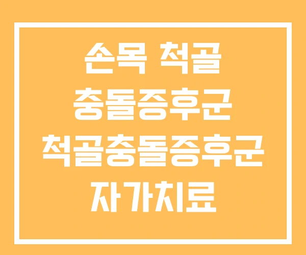 손목 척골 충돌증후군 척골충돌증후군 자가치료 손목 척골 충돌증후군 척골충돌증후군 자가치료