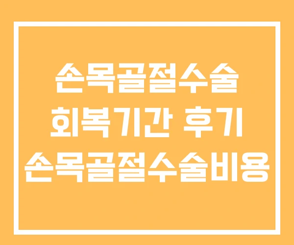 손목골절수술 회복기간 후기 손목골절수술비용 손목골절수술 회복기간 후기 손목골절수술비용