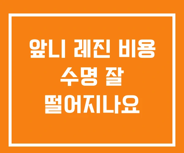 앞니 레진 비용 수명 잘 떨어지나요 앞니 레진 비용 수명 잘 떨어지나요