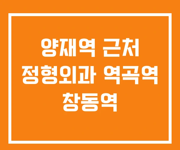 양재역 근처 정형외과 역곡역 창동역 양재역 근처 정형외과 역곡역 창동역