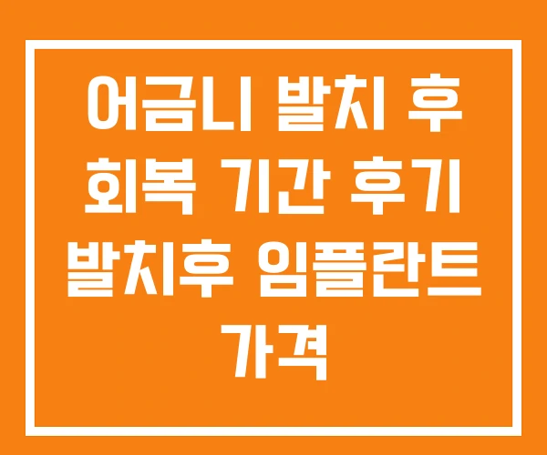 어금니 발치 후 회복 기간 후기 발치후 임플란트 가격 어금니 발치 후 회복 기간 후기 발치후 임플란트 가격