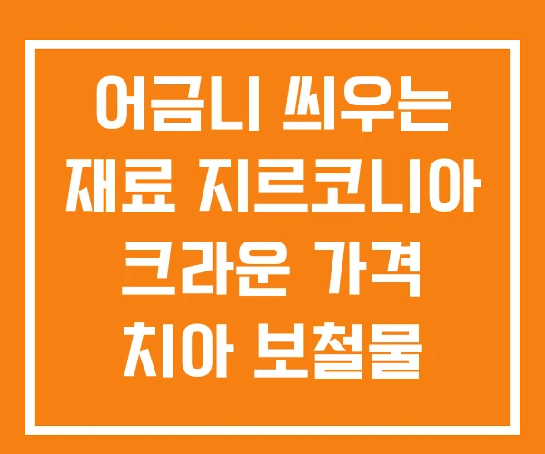 어금니 씌우는 재료 지르코니아 크라운 가격 치아 보철물 종류 어금니 씌우는 재료 지르코니아 크라운 가격 치아 보철물 종류