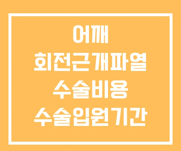 어깨 회전근개파열 수술비용 수술입원기간 수술후 재활운동 어깨 회전근개파열 수술비용 수술입원기간 수술후 재활운동