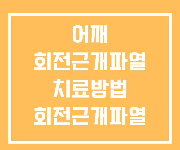 어깨 회전근개파열 치료방법 회전근개파열 수술 비용 운동 어깨 회전근개파열 치료방법 회전근개파열 수술 비용 운동