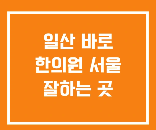 일산 바로 한의원 서울 잘하는 곳 일산 바로 한의원 서울 잘하는 곳