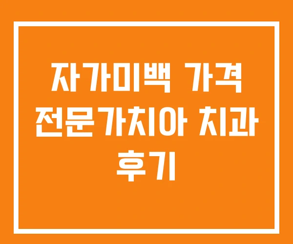 자가미백 가격 전문가치아 치과 후기 자가미백 가격 전문가치아 치과 후기