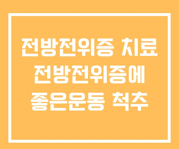 전방전위증 치료 전방전위증에 좋은운동 척추 전방전위증 치료 전방전위증에 좋은운동 척추